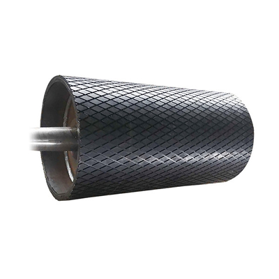 Revestimiento de goma de la polea del transportador del alto diamante resistente de la abrasión para la minería