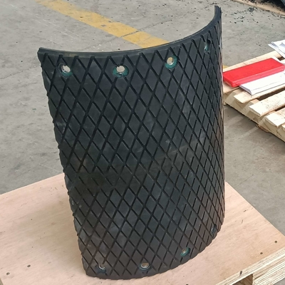 Diamond Rubber Conveyor Pulley Lagging para el elevador de la correa y de cubo