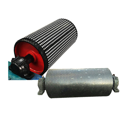 Revestimiento de goma de la polea del transportador del alto diamante resistente de la abrasión para la minería