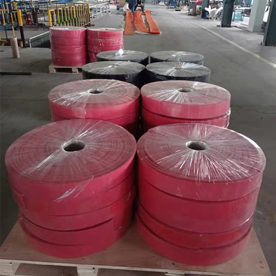 rojo anaranjado negro que bordea de goma de la banda transportadora de la hoja del tablero de la falda del transportador de 38A 60A