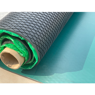 Hoja de retardamiento de goma del tambor de Diamond Pattern Conveyor Pulley Lagging 10 metros