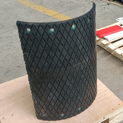 Perno del reemplazo en el elevador de cubo de la alimentación del horno de Diamond Drum Pulley Lagging For