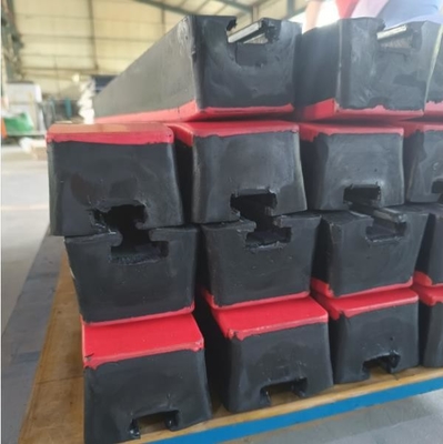 4' barra de extensión abrasiva del impacto del transportador del impacto del transportador de goma de las barras