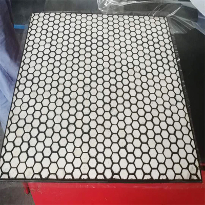 Guarnición de cerámica de la placa del desgaste del cuadrado 100x100 para la tolva del canal inclinado